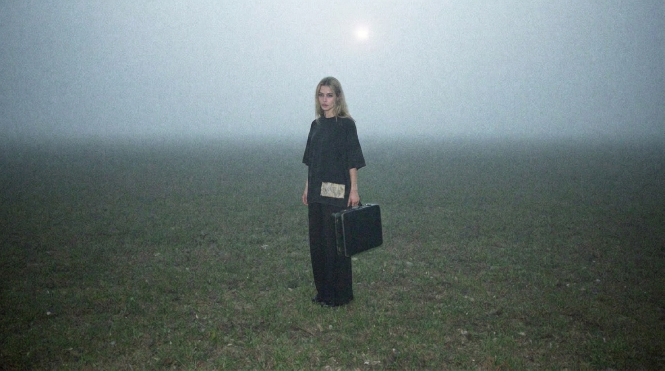 Garment 001 in a foggy field